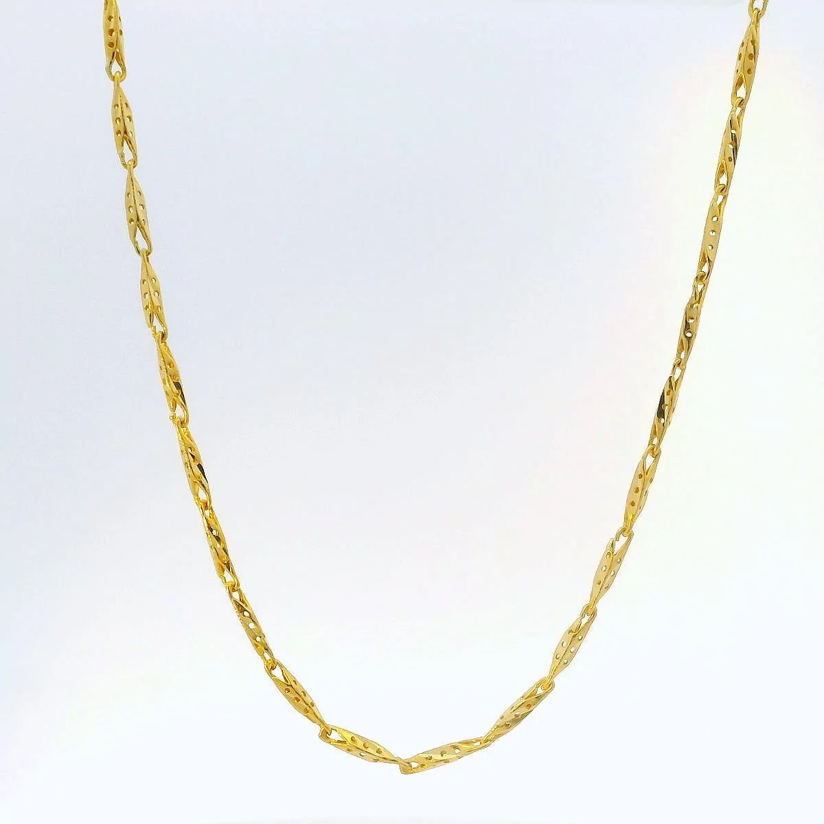 24K Fancy Link Chain - Z022595 | Free & Fast Shipping