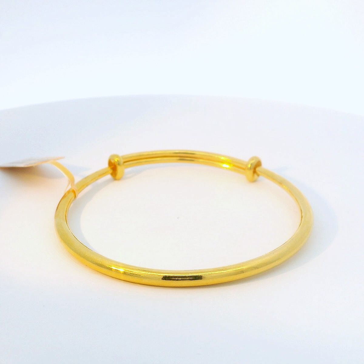 24K Plain High polish Regular Regular Bangle - Z023261 - Free &
