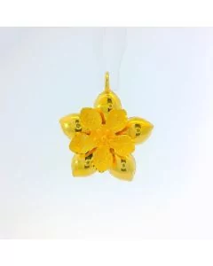 24K Flower Pendant - Z025399 - Free & Fast Shipping