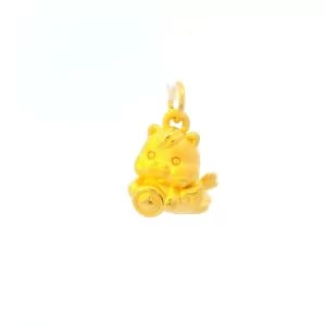 24K Heart Happiness Character Pendant - Z025391 - Free & Fast Shipping