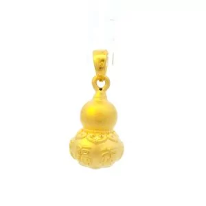 24K Circle Monkey Pendant - Z022249 - Free & Fast Shipping