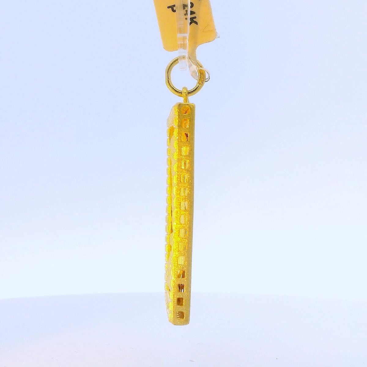 24K Rectangle Tiger Traditional Pendant - Z017320 | Free & Fast