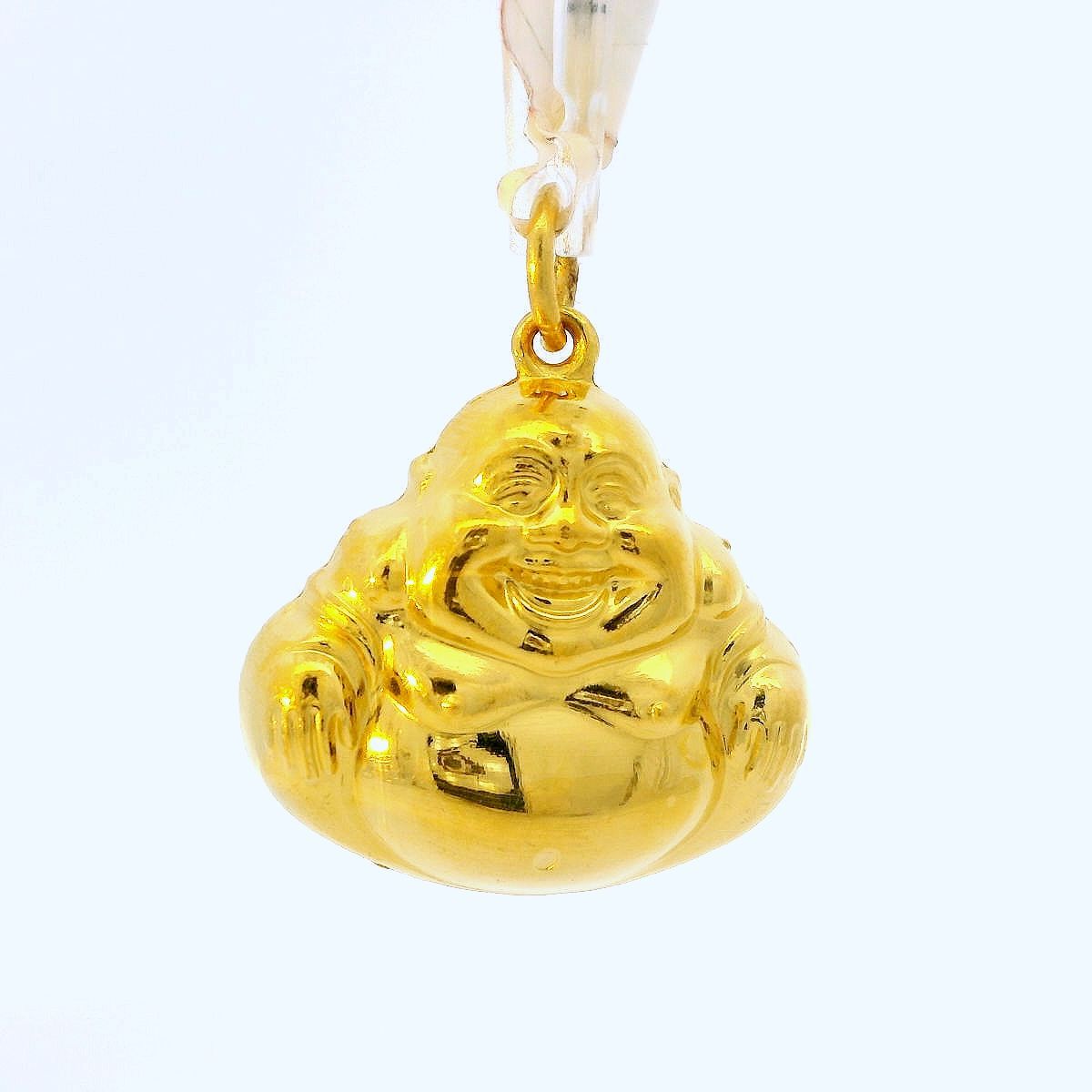 24K Laughing Buddha Pendant - Z005609 | Free & Fast Shipping