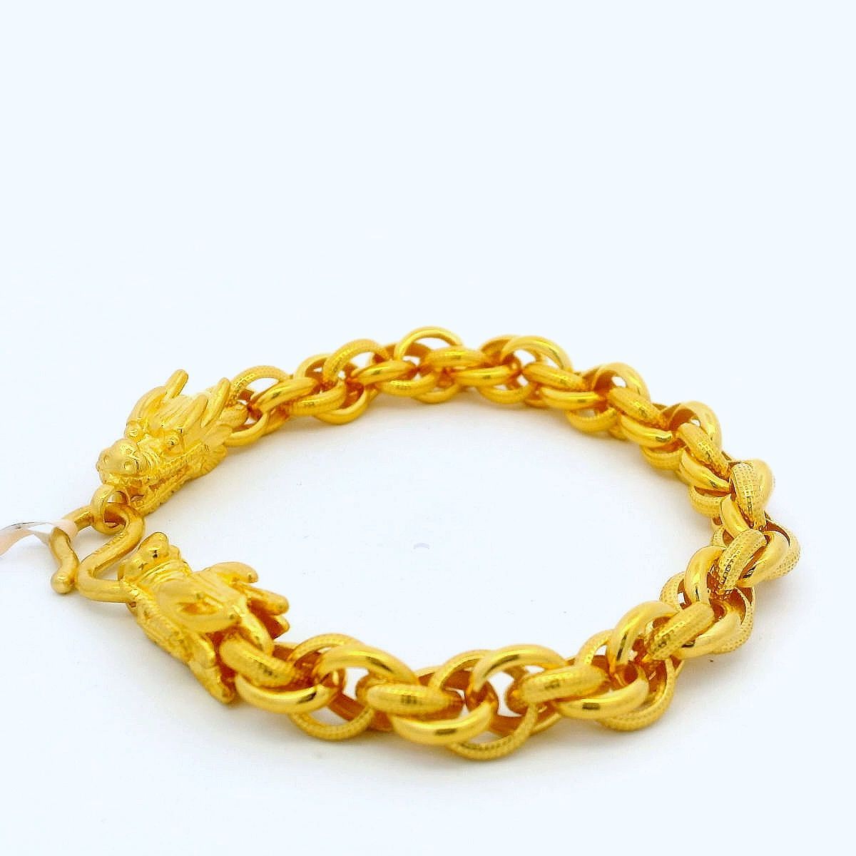 24K Dragon Head Links Bracelet - Z016558 | Free & Fast Shipping