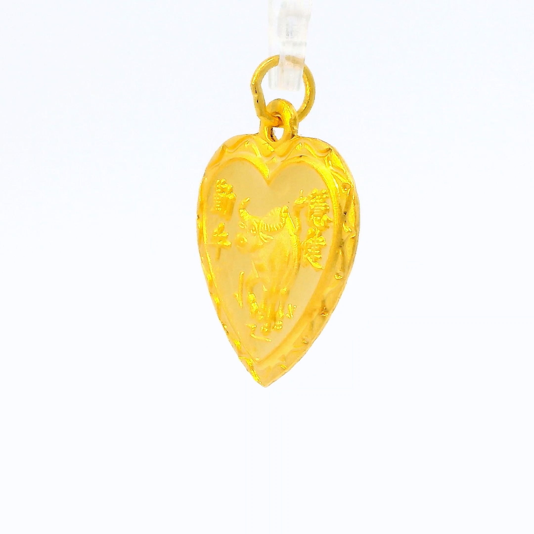 24K OX Tradition Pendant - Z024396 | Free & Fast Shipping