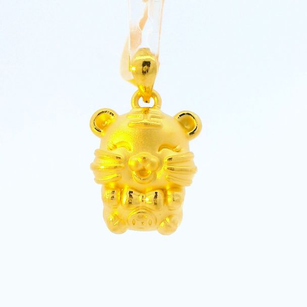 24K Tiger Cartoon Pendant - Z011926 | Free & Fast Shipping