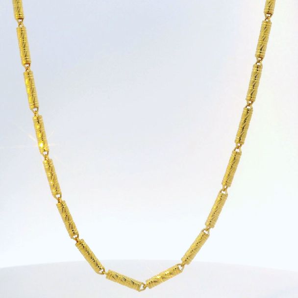 24K Bamboo Link Chain - Z022072 | Free & Fast Shipping